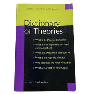 Dictionary of Theories Paper Back Book By Jennifer Bothamley